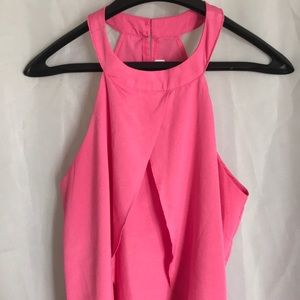 Another Story Pink Sleeveless Choker Blouse M
